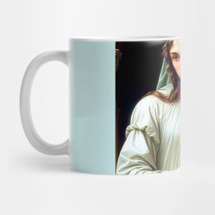 Holy boy with the sacred lily of purity and virginity Mug